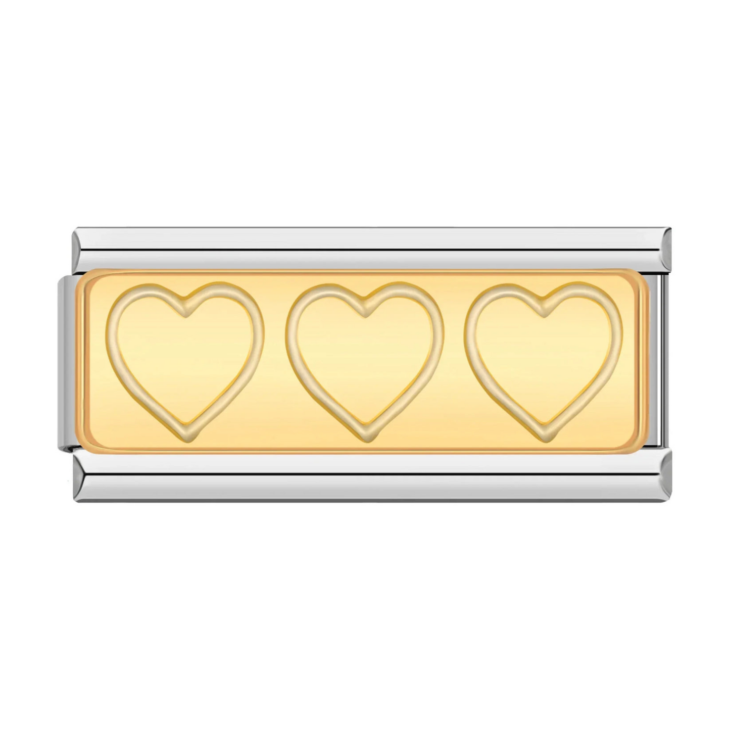 3 harten dubbele bedel