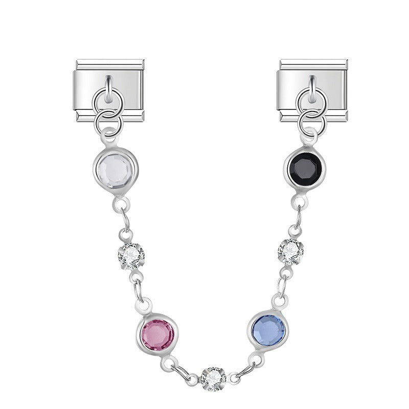 Zomer bedelketting zilver