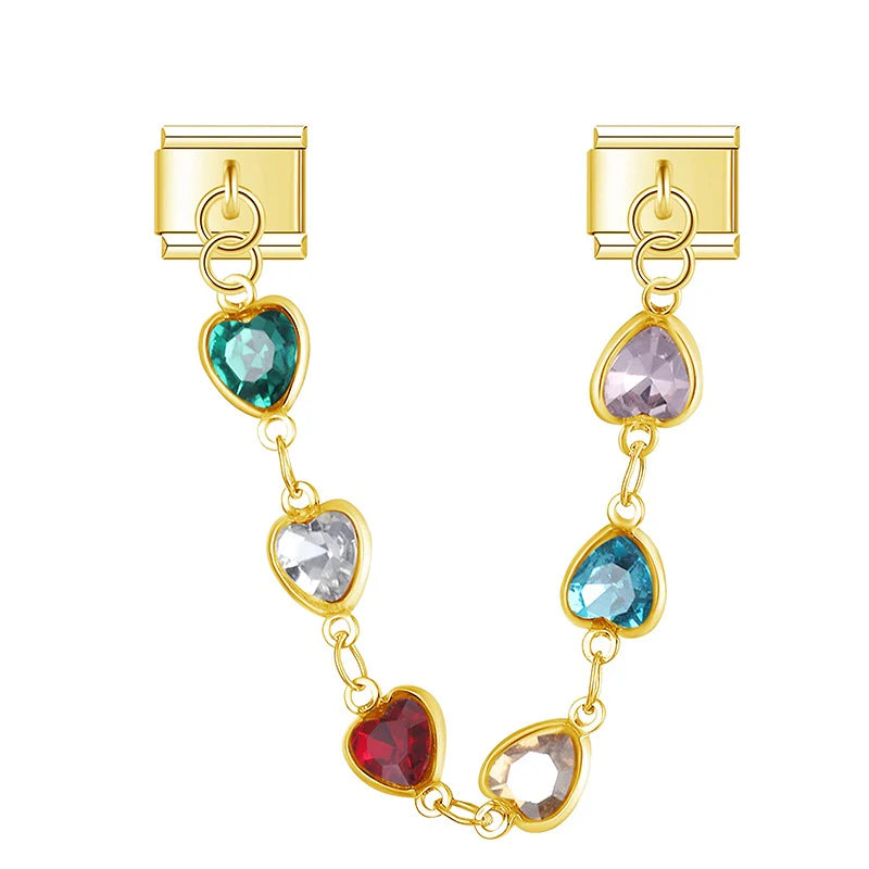 Hart bedelketting goud