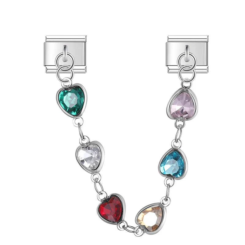 Hart bedelketting zilver