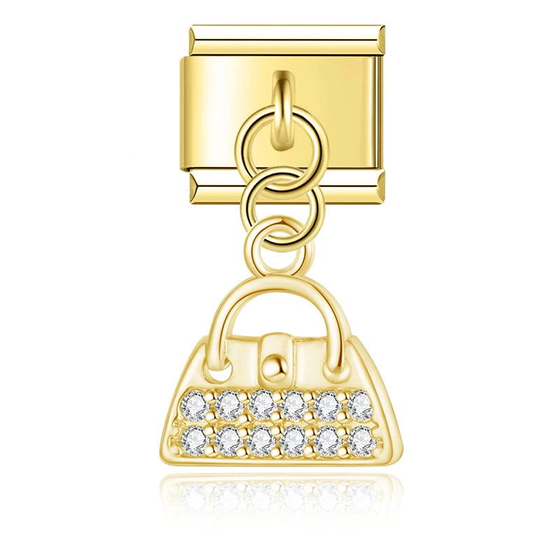 Handtas gouden hanger