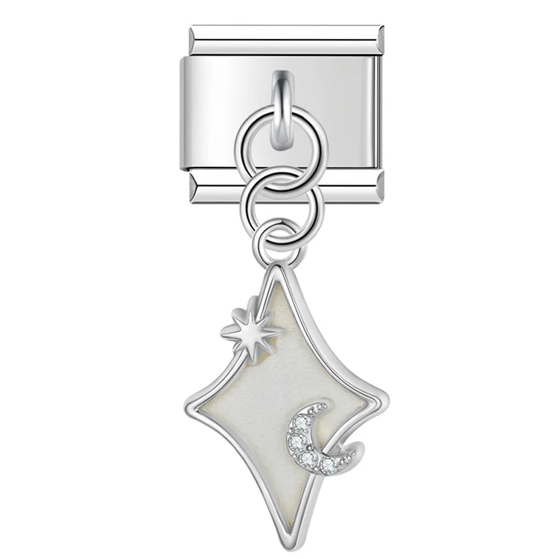 Maanlicht hanger zilver