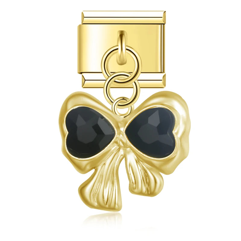 Zwarte strik hanger