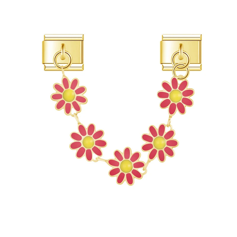 Bloem charme ketting