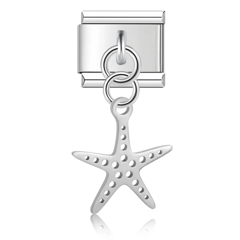 Zeester hanger zilver