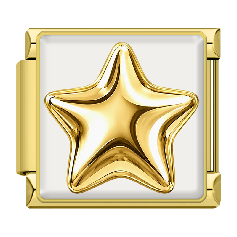Glanzende gouden ster