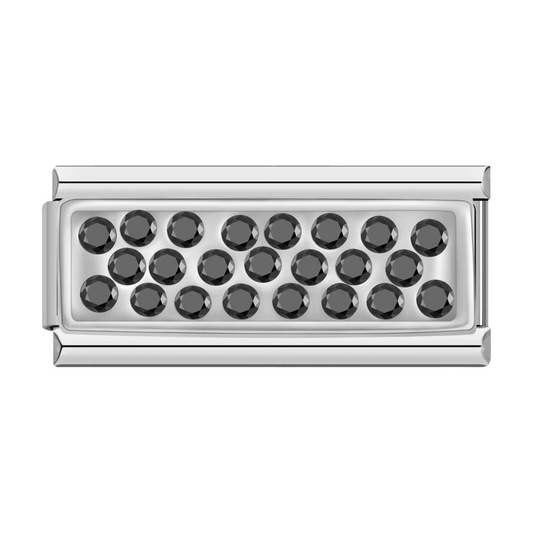 Dubbele bedel met stenen