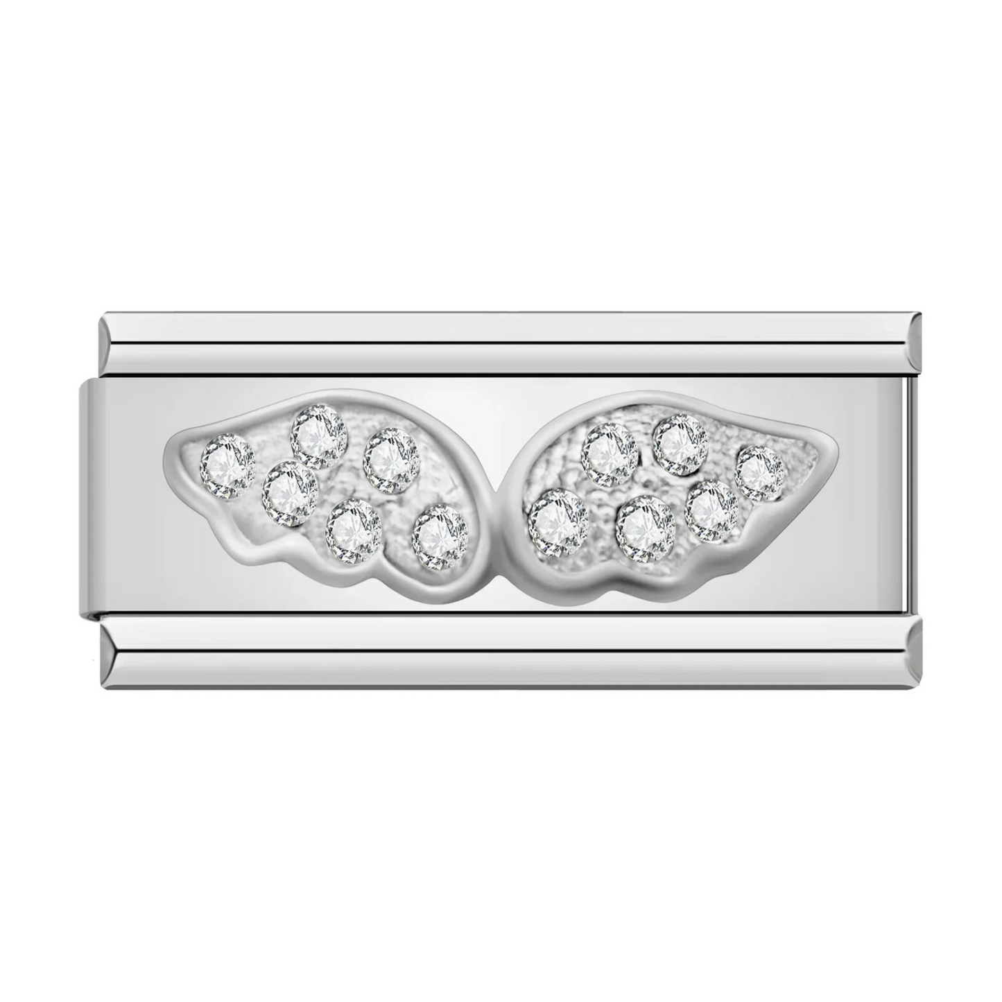 Dubbele charme met glittervleugels