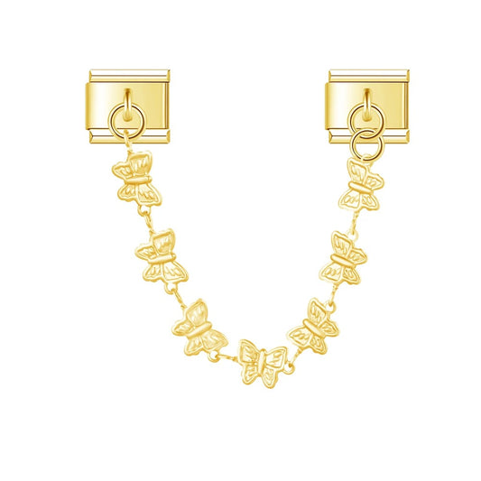 Gouden vlinder charme ketting