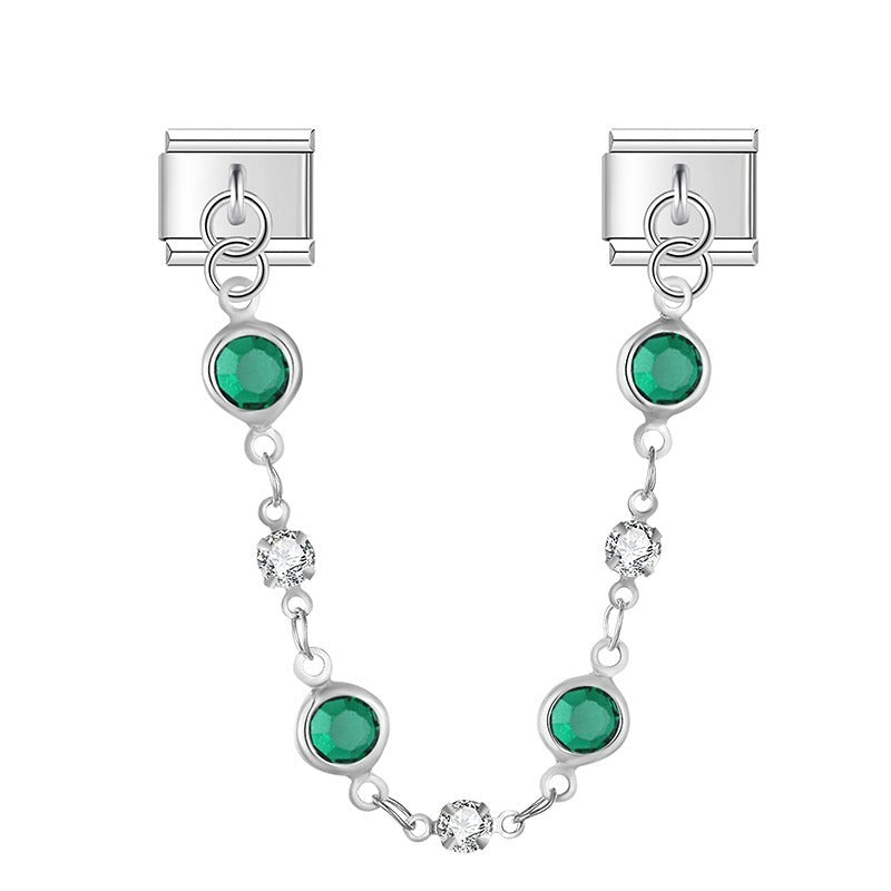 Zomer bedelketting zilver