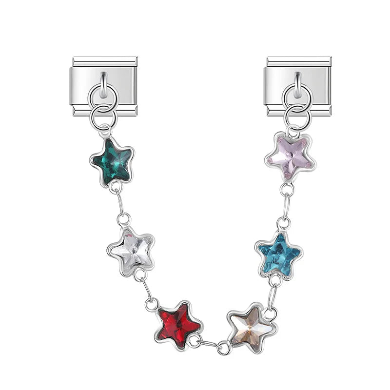 Ster bedelketting zilver