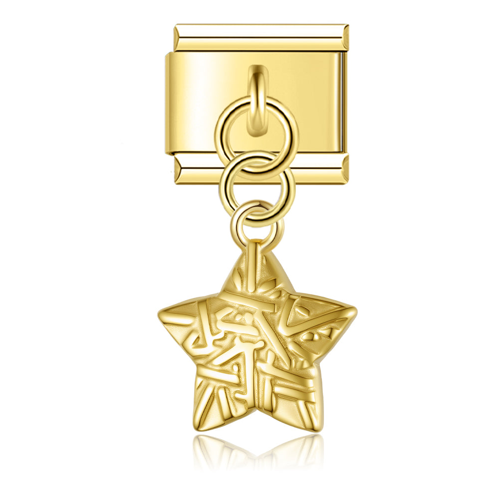 Zeepaardje glitter hanger