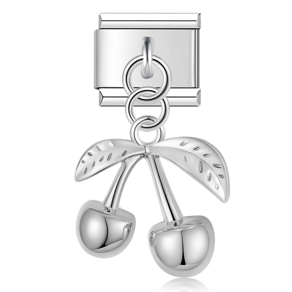 Kersen hanger zilver