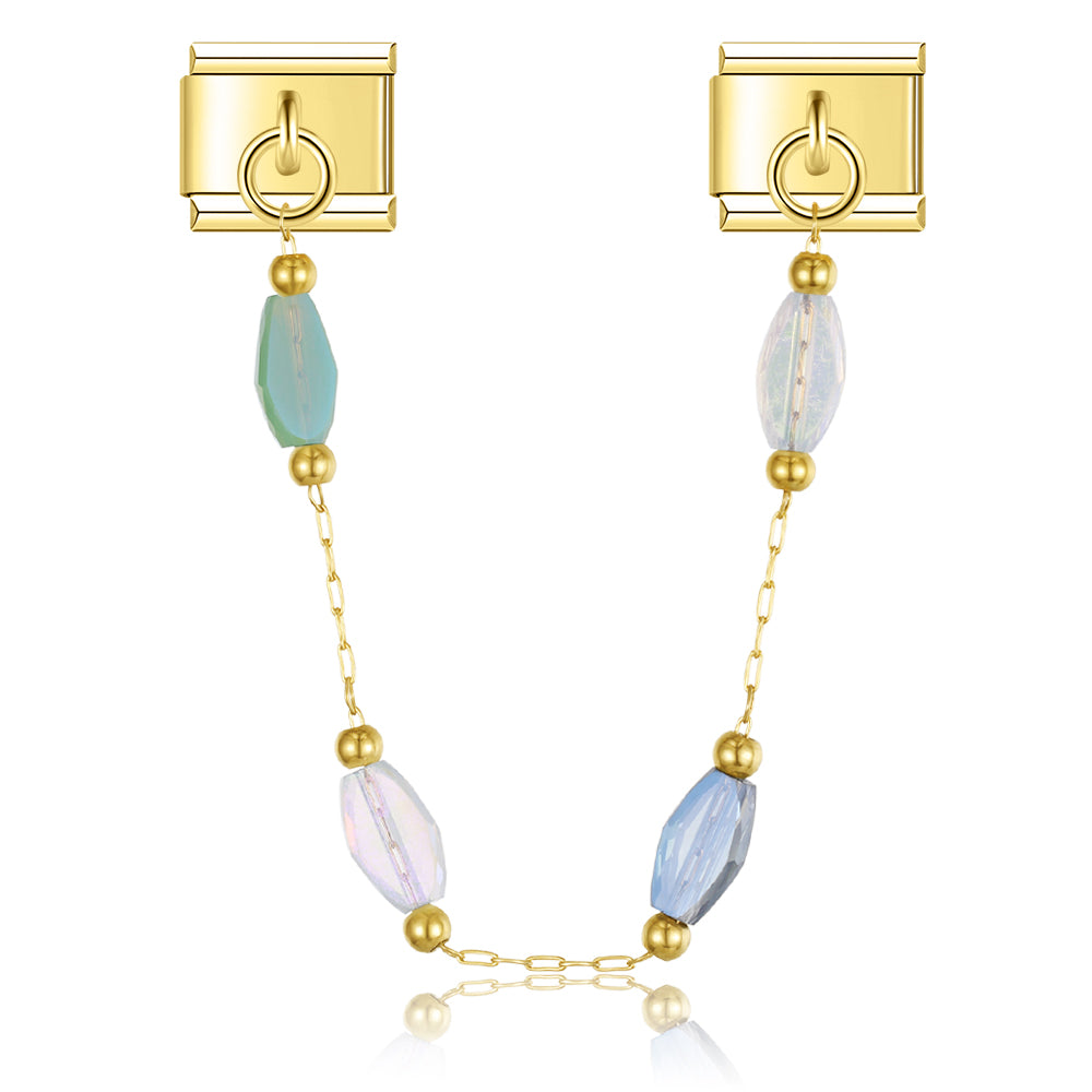 Kristallen charme ketting