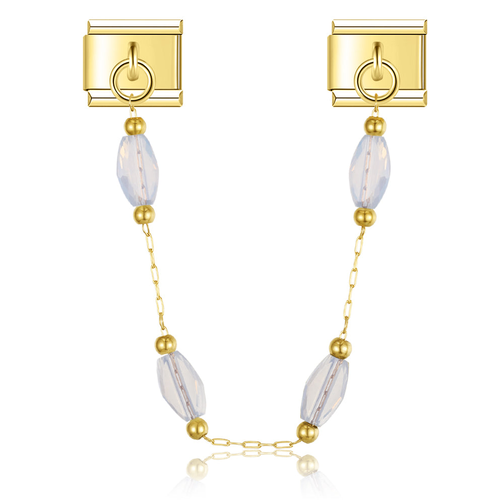 Kristallen charme ketting