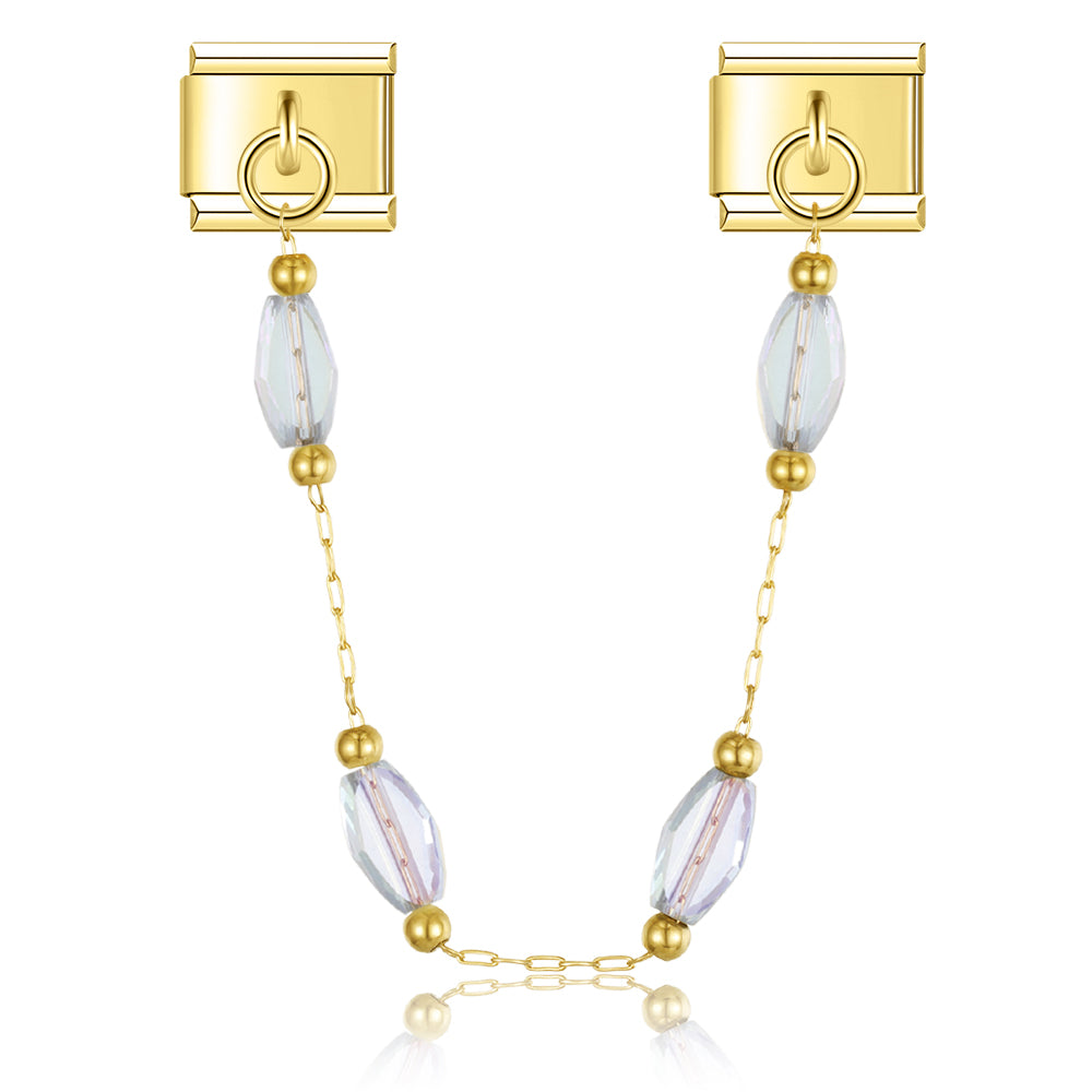 Kristallen charme ketting