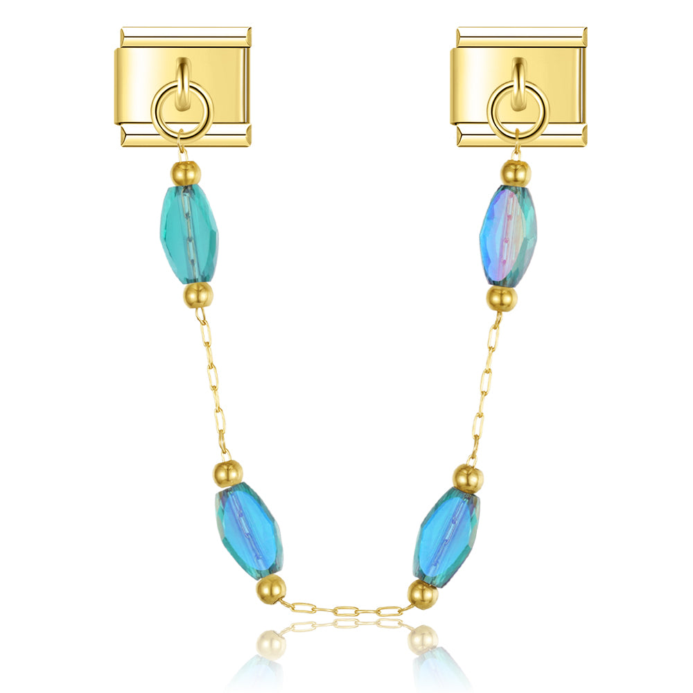 Kristallen charme ketting
