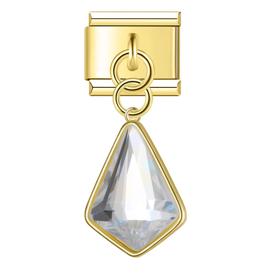 Edelsteen gouden hanger