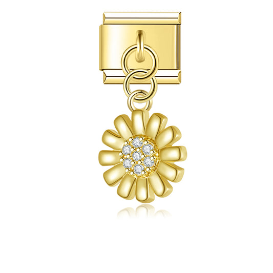 Gouden bloemhanger