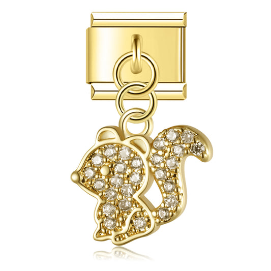 Eekhoorn gouden hanger