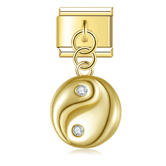 Ying & Yang gouden hanger