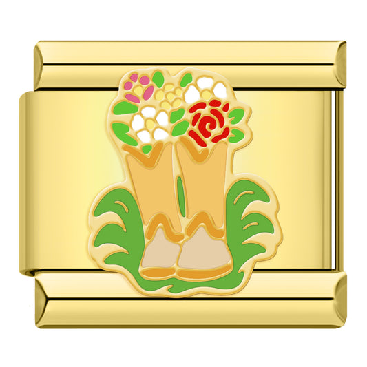 Cowboylaarzen met bloemen