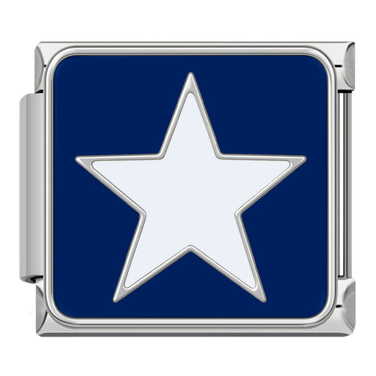 Witte ster zilver