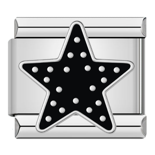 Gestippelde ster zilver