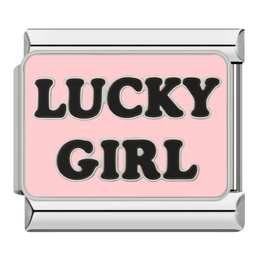 Zilver "Lucky Girl".