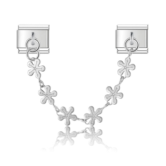 Sneeuwvlok bedelketting zilver