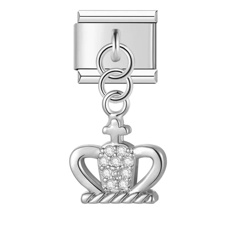 Zilveren kroonhanger