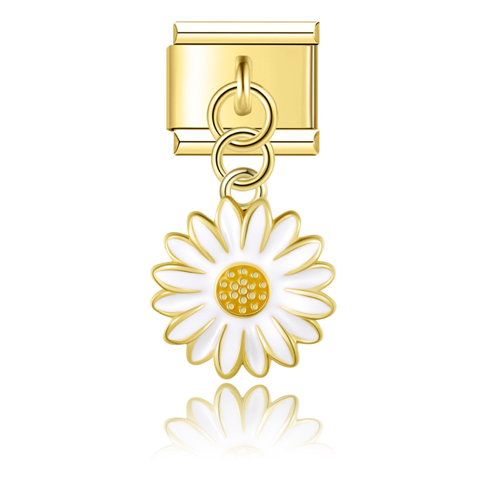 Gouden bloemhanger