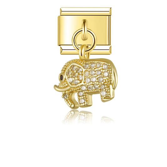 Glitter olifant hanger