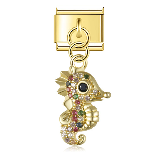 Zeepaardje glitter hanger