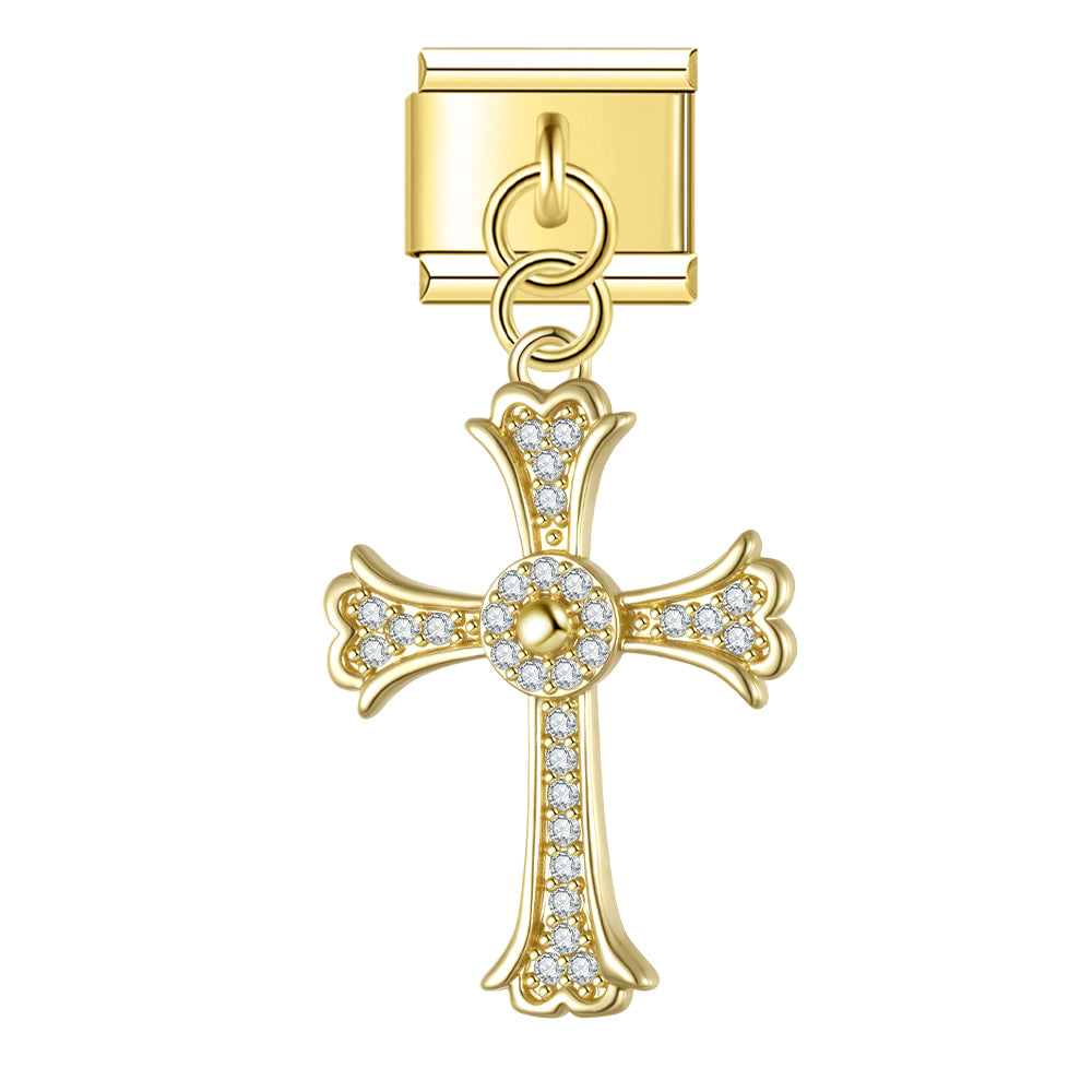 Kruis glitter hanger