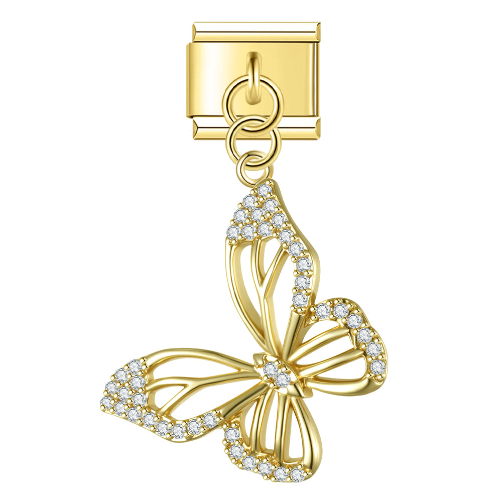 Vlinder glitter hanger