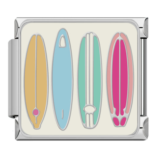 Zilveren surfplanken