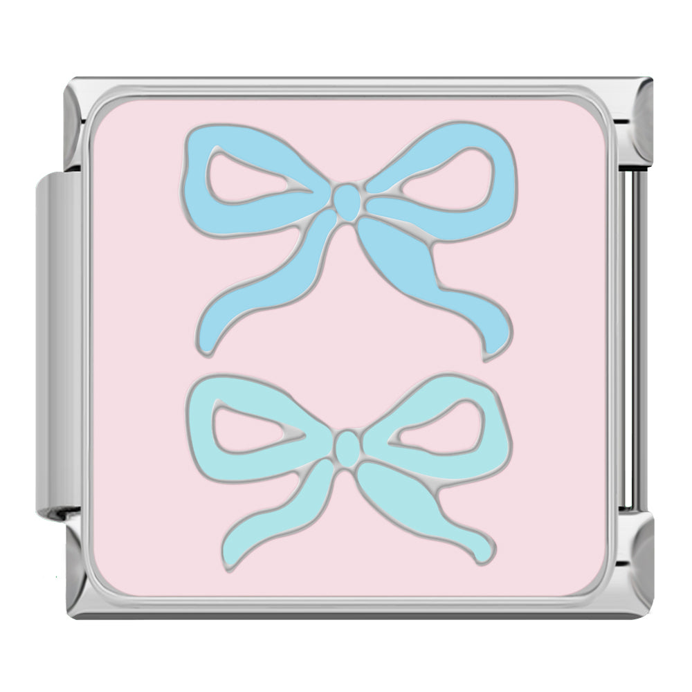 Pastel strikken zilver