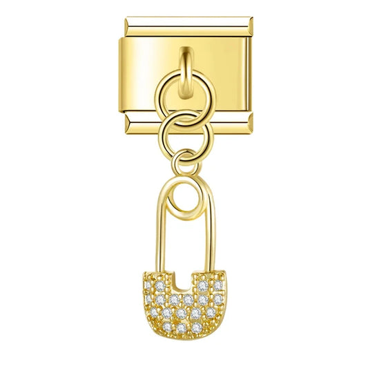 Paperclip hanger goud