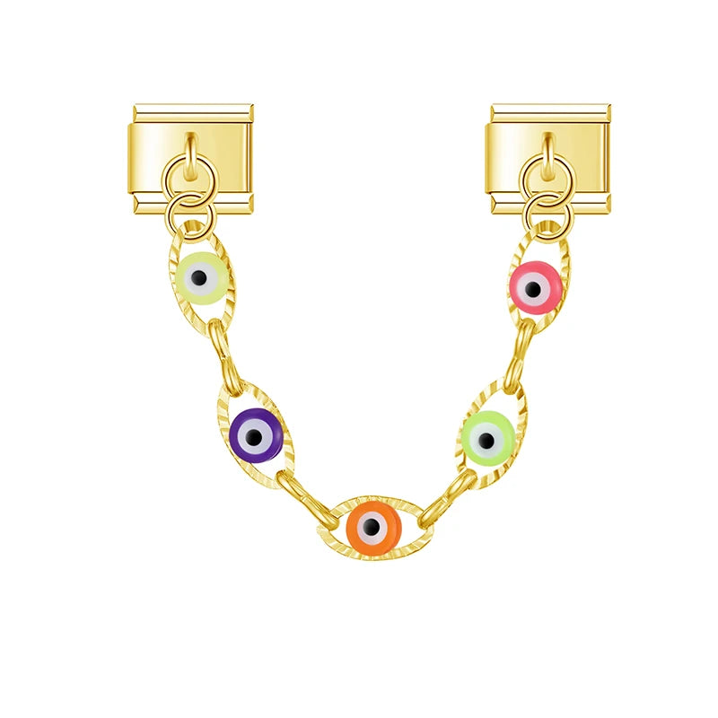 Gouden oogbedelketting