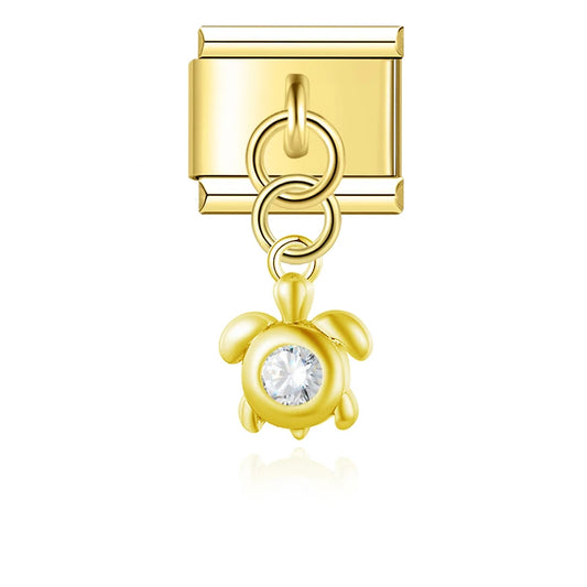 Schildpad met glittersteen