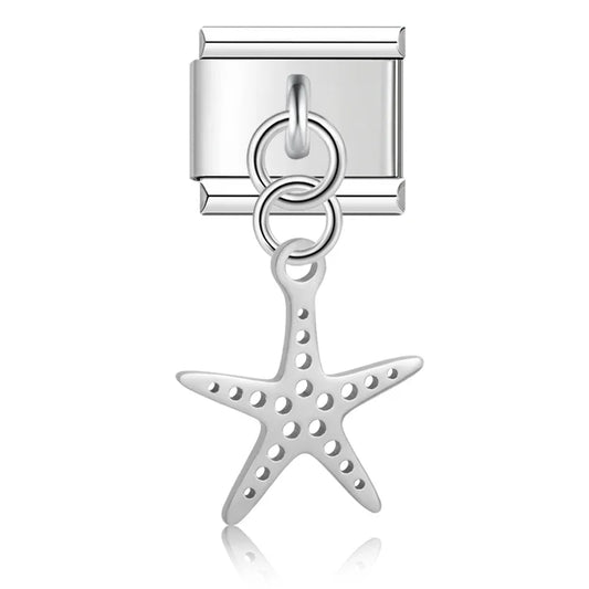 Zeester hanger zilver